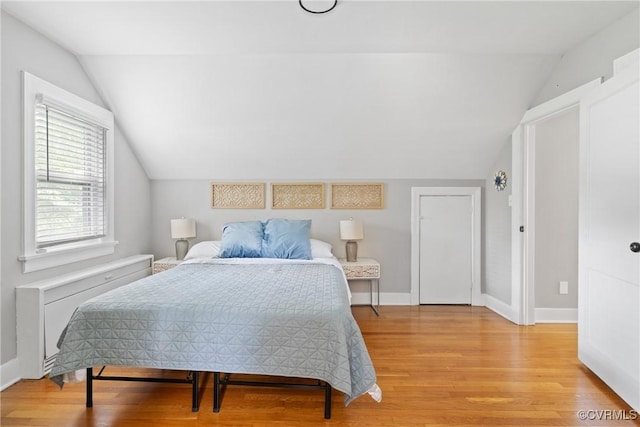1012 Ridgecliff Dr, Richmond, VA 23224 - bedroom with lofted ceiling and light wood finished floors