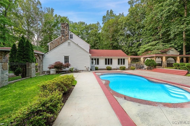 2821 Newquay Ln, North Chesterfield, VA 23236 - swimming pool with a patio area