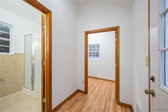 2821 Newquay Ln, North Chesterfield, VA 23236 - hallway with light wood-type flooring