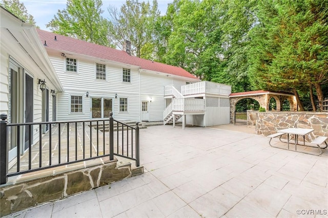 2821 Newquay Ln, North Chesterfield, VA 23236 - view of patio featuring stairway