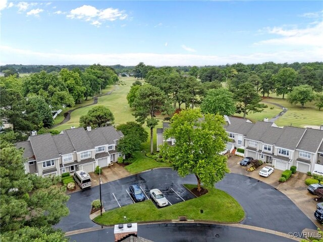 4855 Cypress Point Cir Unit 104, Virginia Beach, VA 23455 - aerial view of residential area featuring a local golf course and a tree filled landscape