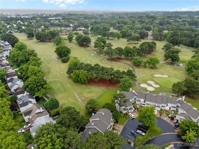 4855 Cypress Point Cir Unit 104, Virginia Beach, VA 23455 - aerial perspective of suburban area with a golf course and a tree filled landscape