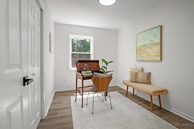 419 Marblethorpe Rd, North Chesterfield, VA 23236 - home office with wood finished floors and baseboards