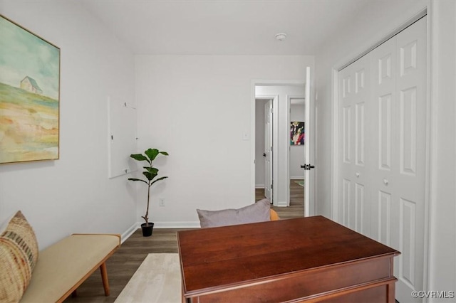 419 Marblethorpe Rd, North Chesterfield, VA 23236 - office area with wood finished floors and baseboards