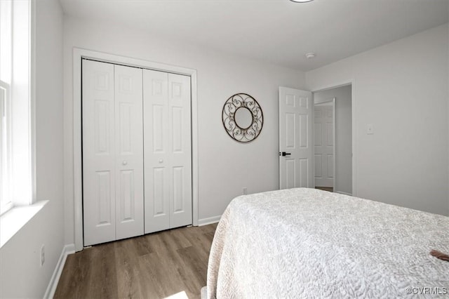 419 Marblethorpe Rd, North Chesterfield, VA 23236 - bedroom featuring wood finished floors and a closet