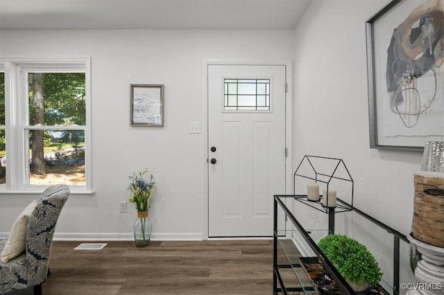 419 Marblethorpe Rd, North Chesterfield, VA 23236 - entrance foyer featuring wood finished floors and baseboards