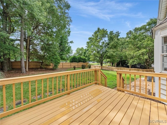 12213 Collinstone Pl, Glen Allen, VA 23059 - wooden terrace with a fenced backyard