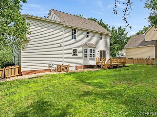 12213 Collinstone Pl, Glen Allen, VA 23059 - rear view of house featuring a wooden deck