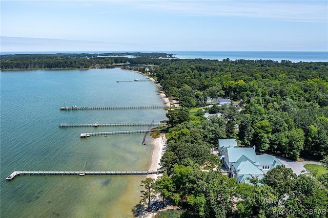 3315 Windmill Point Rd, White Stone, VA 22578 - bird's eye view of a large body of water and a heavily wooded area