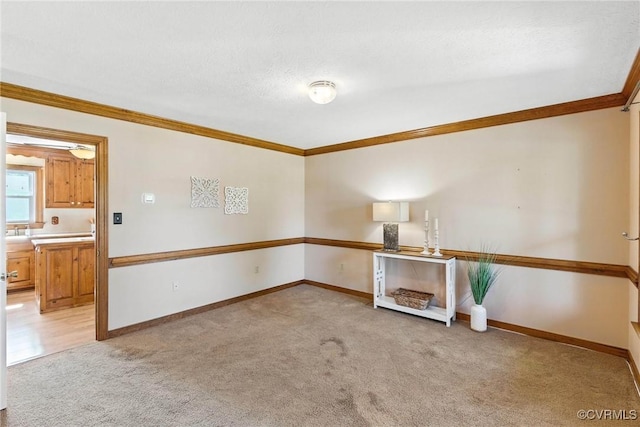 8346 Hanover Grove Blvd, Hanover, VA 23111 - empty room with light carpet and ornamental molding