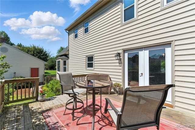 8346 Hanover Grove Blvd, Hanover, VA 23111 - wooden deck featuring french doors