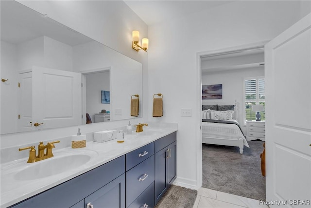 12 Essie Ct, Irvington, VA 22480 - bathroom featuring ensuite bathroom, double vanity, and tile patterned floors