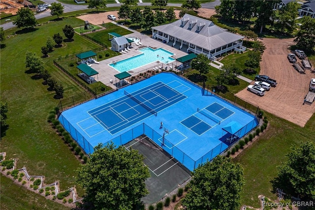 12 Essie Ct, Irvington, VA 22480 - bird's eye view of a pool area
