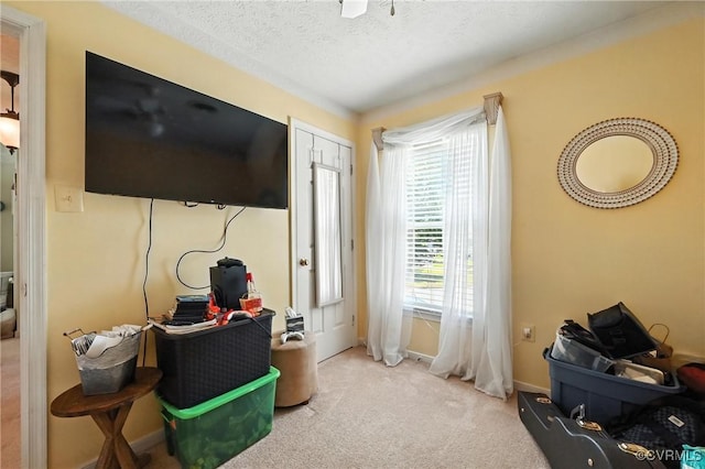 4901 Green Run Dr, Henrico, VA 23228 - carpeted bedroom featuring a textured ceiling and baseboards