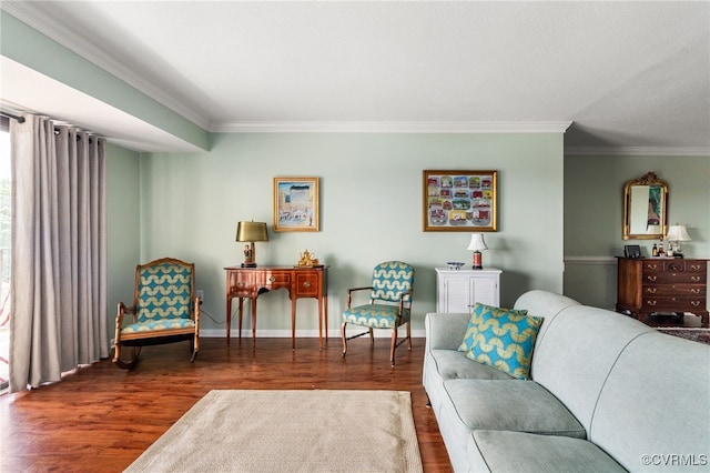 2956 Hathaway Rd Unit 807, Richmond, VA 23225 - living room featuring crown molding and wood finished floors