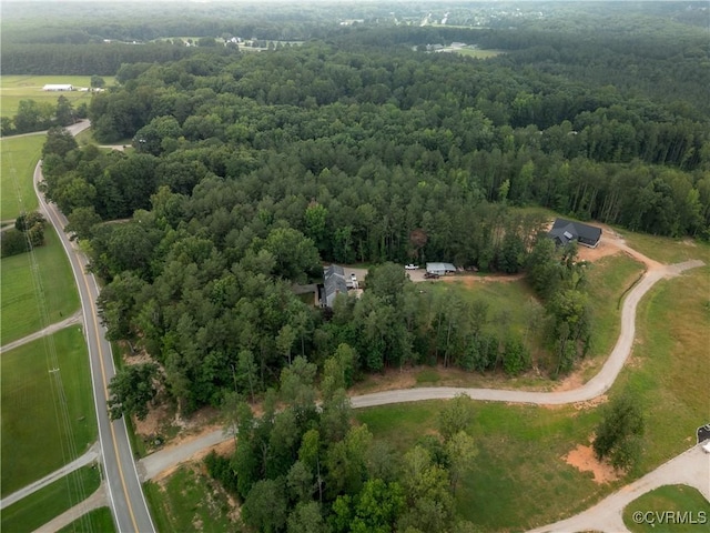 1442 Dorset Rd, Powhatan, VA 23139 - aerial overview of property's location with a forest