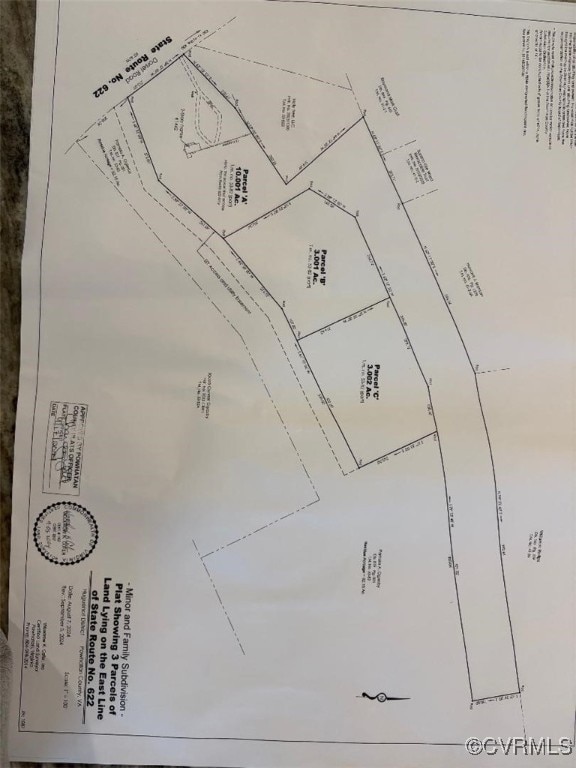 1442 Dorset Rd, Powhatan, VA 23139 - survey map / technical document