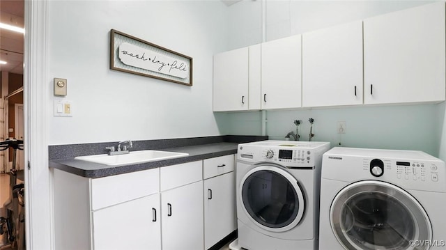 2711 Salisbury Rd, Midlothian, VA 23113 - laundry room featuring cabinet space and washing machine and dryer