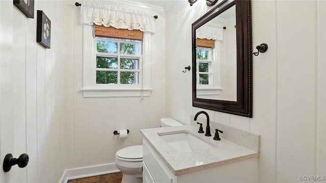 2711 Salisbury Rd, Midlothian, VA 23113 - bathroom with vanity and ornamental molding