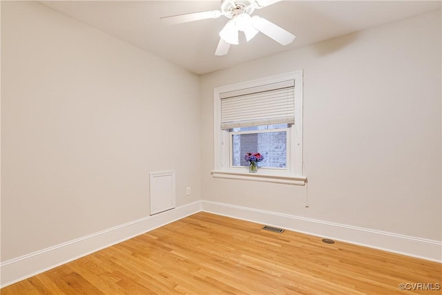619 Roseneath Rd Unit U21, Richmond, VA 23221 - empty room featuring light wood-type flooring and a ceiling fan