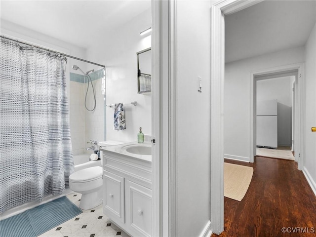 1627 Skipwith Rd, Henrico, VA 23229 - bathroom featuring shower / bath combination with curtain and vanity