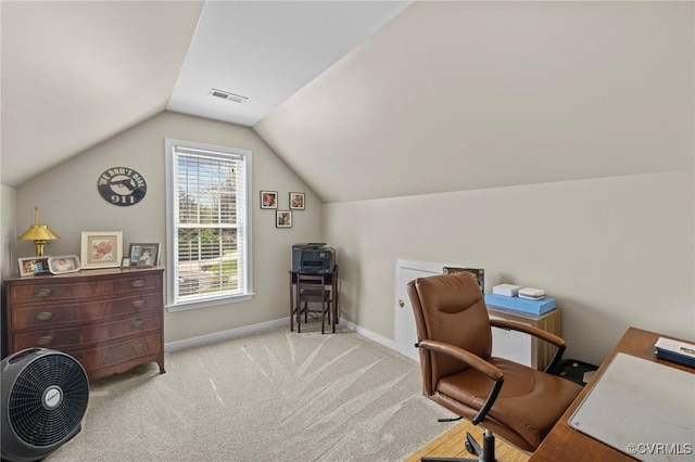 11830 Explorer Ct, Midlothian, VA 23114 - carpeted home office with lofted ceiling and baseboards