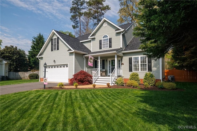 11830 Explorer Ct, Midlothian, VA 23114 - traditional home featuring a porch, driveway, a garage, and roof with shingles