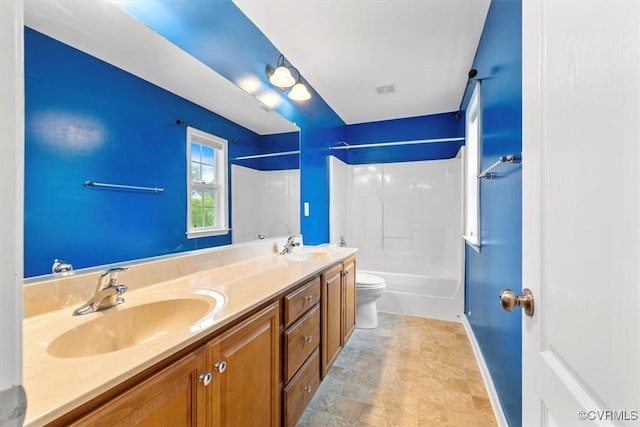 8738 New Holland Ln, Mechanicsville, VA 23116 - full bathroom featuring bathing tub / shower combination and double vanity