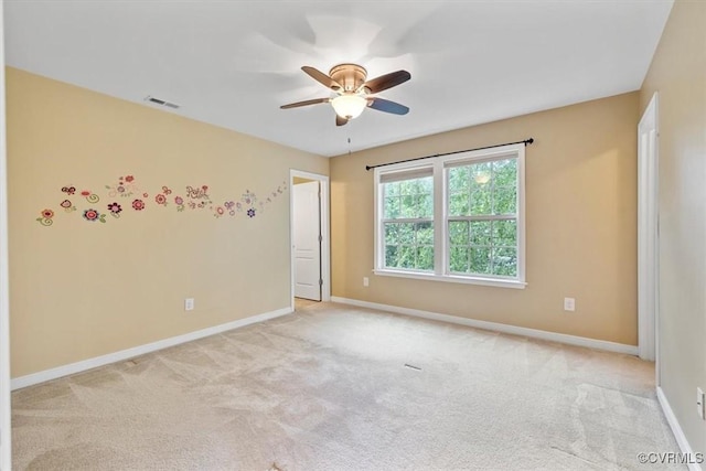 8738 New Holland Ln, Mechanicsville, VA 23116 - unfurnished room featuring light colored carpet and a ceiling fan