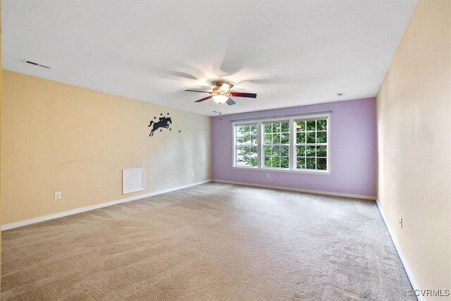 8738 New Holland Ln, Mechanicsville, VA 23116 - empty room with ceiling fan and carpet