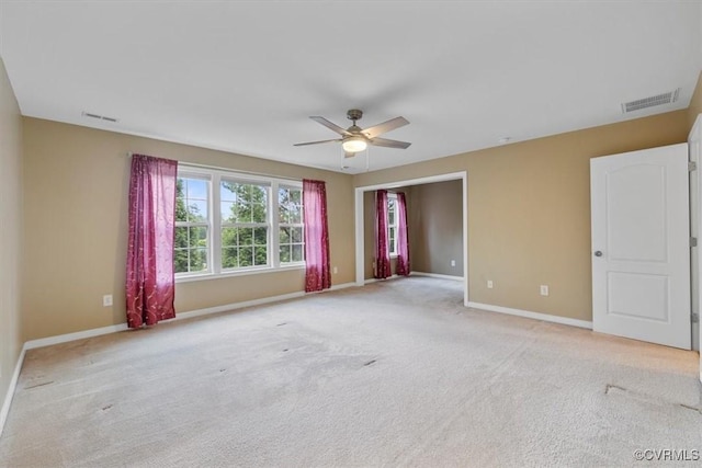 8738 New Holland Ln, Mechanicsville, VA 23116 - unfurnished room featuring ceiling fan and light colored carpet