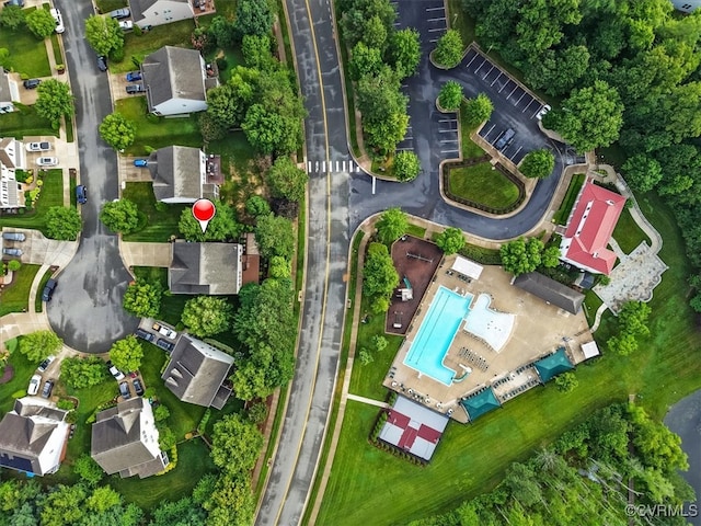 8738 New Holland Ln, Mechanicsville, VA 23116 - aerial view of property's location with a pool area