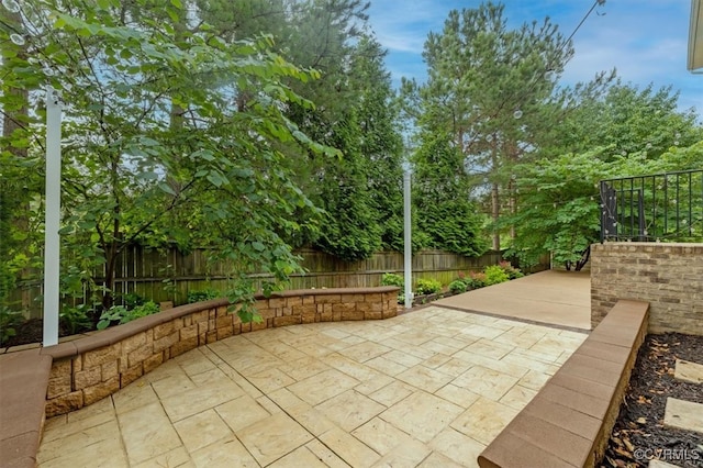 8738 New Holland Ln, Mechanicsville, VA 23116 - fenced backyard with a patio