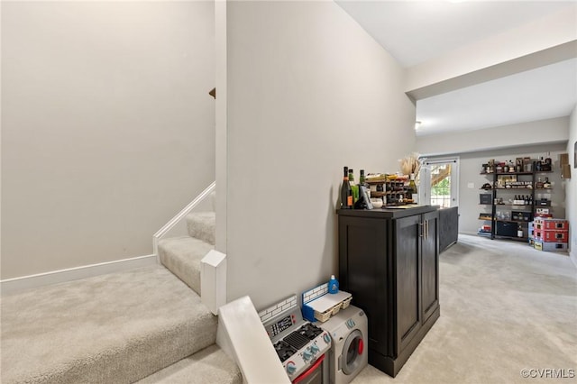 7318 Lancewood Ct, Chesterfield, VA 23832 - stairs with carpet floors and baseboards
