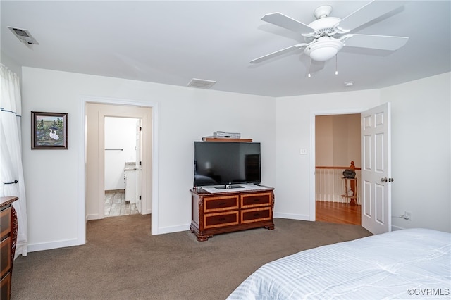 5020 Park Meadows Way, Glen Allen, VA 23059 - bedroom featuring carpet floors and ceiling fan