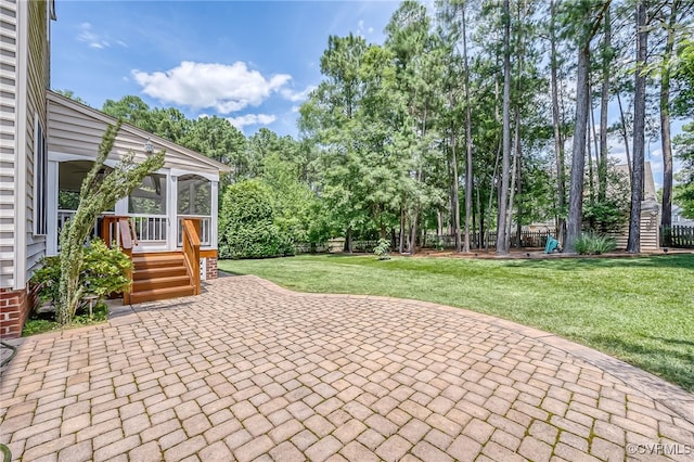 5020 Park Meadows Way, Glen Allen, VA 23059 - view of patio / terrace featuring a sunroom