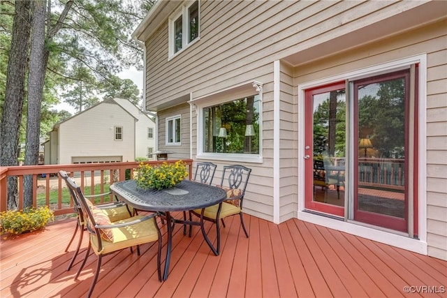 2711 Robson Ct, Henrico, VA 23233 - deck with outdoor dining area