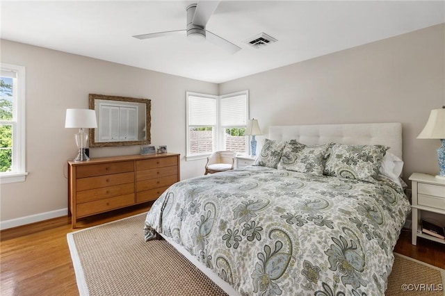 8950 Bellefonte Rd, Henrico, VA 23229 - bedroom featuring wood finished floors and ceiling fan
