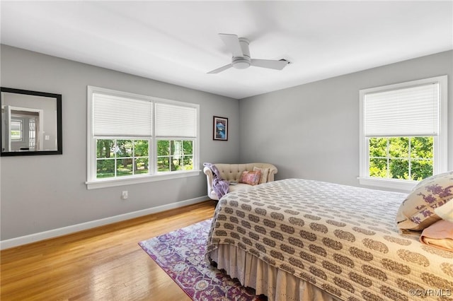 8950 Bellefonte Rd, Henrico, VA 23229 - bedroom featuring wood finished floors and a ceiling fan