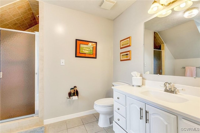 8467 Wendellshire Way, Mechanicsville, VA 23111 - bathroom featuring vanity, a stall shower, and tile patterned floors