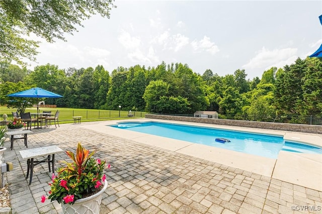 8467 Wendellshire Way, Mechanicsville, VA 23111 - view of swimming pool with a patio and a fenced backyard