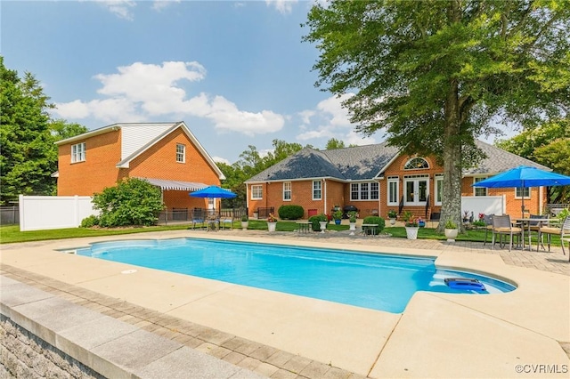 8467 Wendellshire Way, Mechanicsville, VA 23111 - view of pool featuring a patio and french doors