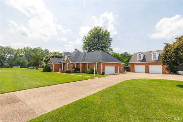 8467 Wendellshire Way, Mechanicsville, VA 23111 - traditional-style house featuring asphalt driveway, a front lawn, brick siding, and a garage