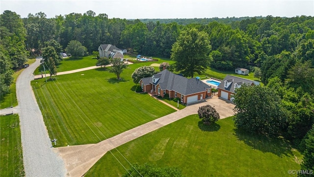 8467 Wendellshire Way, Mechanicsville, VA 23111 - view from above of property with a heavily wooded area