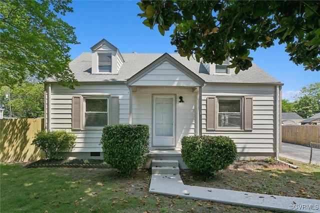 808 Penniman Rd, Williamsburg, VA 23185 - view of front facade featuring a shingled roof and crawl space