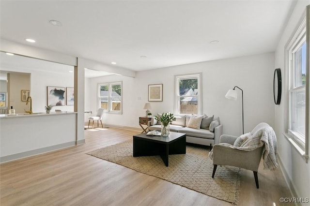 808 Penniman Rd, Williamsburg, VA 23185 - living area featuring light wood finished floors and recessed lighting