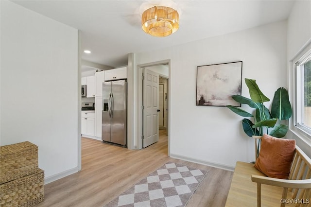 808 Penniman Rd, Williamsburg, VA 23185 - hallway with light wood-type flooring and recessed lighting