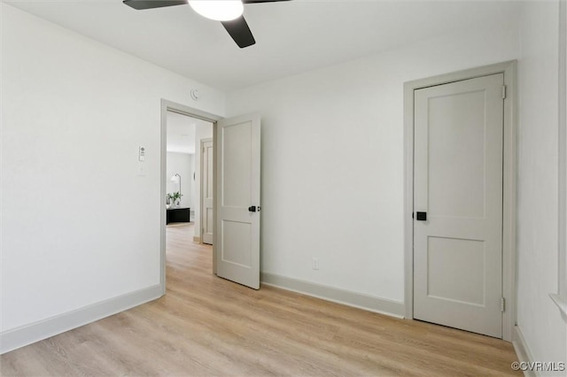 808 Penniman Rd, Williamsburg, VA 23185 - spare room featuring a ceiling fan and light wood-style flooring