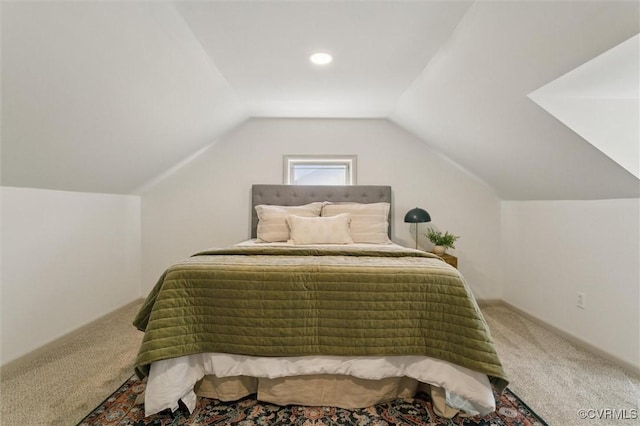 808 Penniman Rd, Williamsburg, VA 23185 - bedroom with carpet floors and vaulted ceiling
