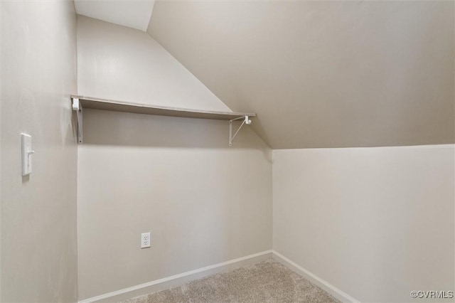 808 Penniman Rd, Williamsburg, VA 23185 - walk in closet with vaulted ceiling and carpet floors